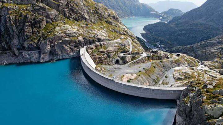 Staumauer des Stausee