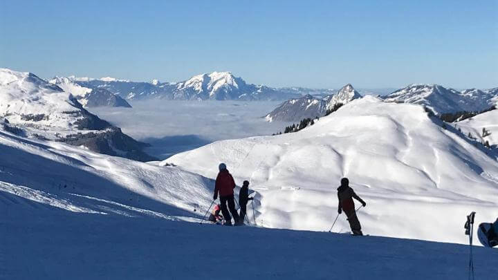Skifahren bei besten Bedingungen
